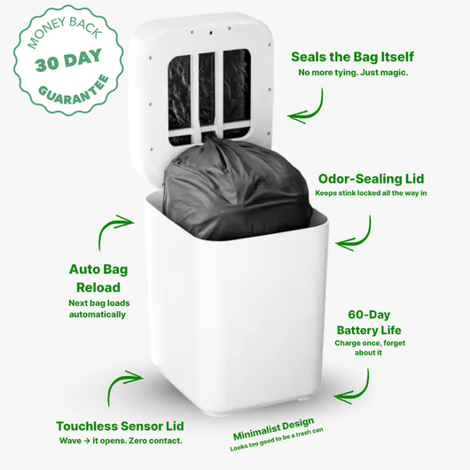 Sealva™ Self Sealing Trash Can